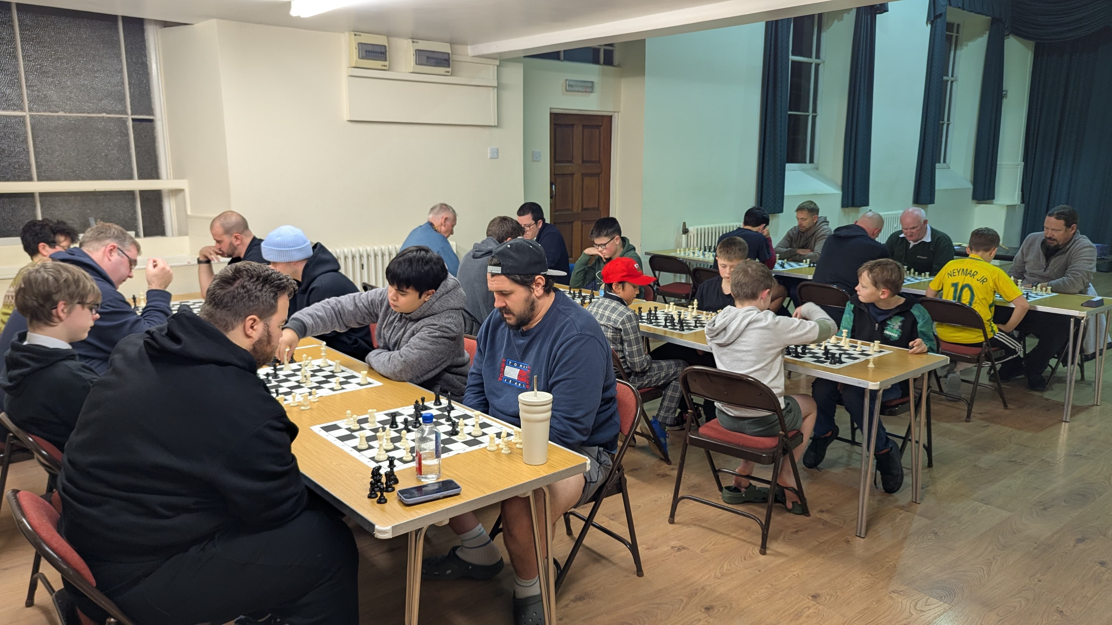 Monday night chess session